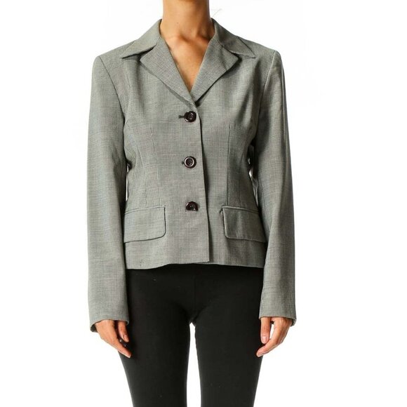 Henri Bendel Gray Blazer - Picture 1 of 3
